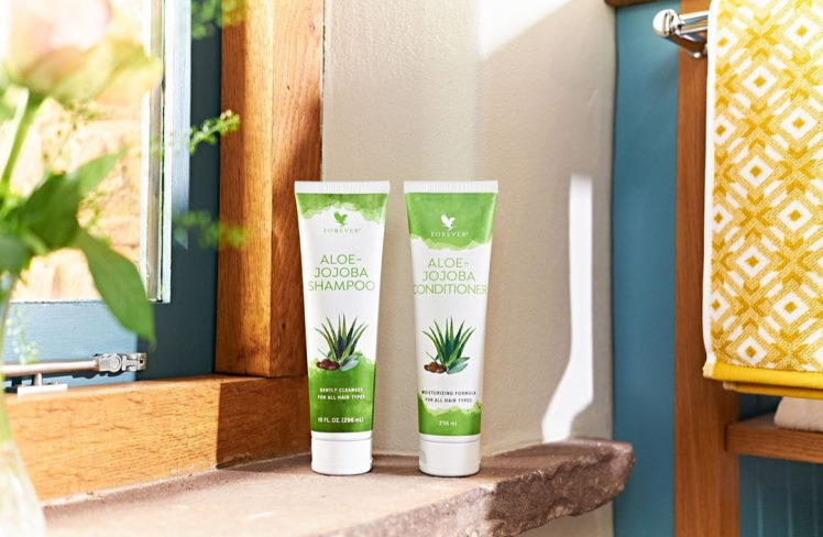 aloe jojoba shampoo og conditioner fra studioaloe